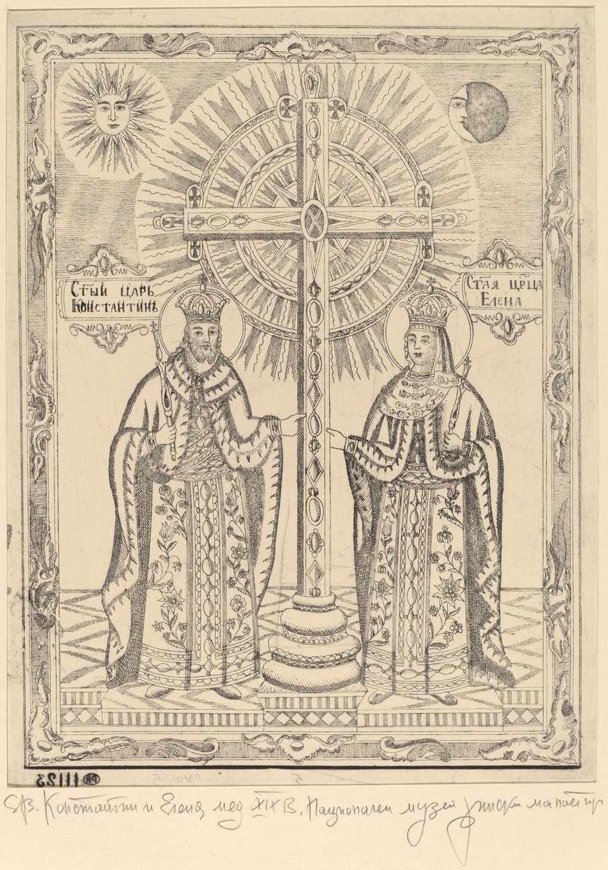 Sankt Konstantin og Sankt Elena af Bulgarian 19th Century