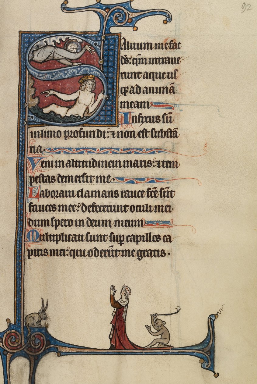 Initial S: The Lord Appearing to David in the Water af Bute Master