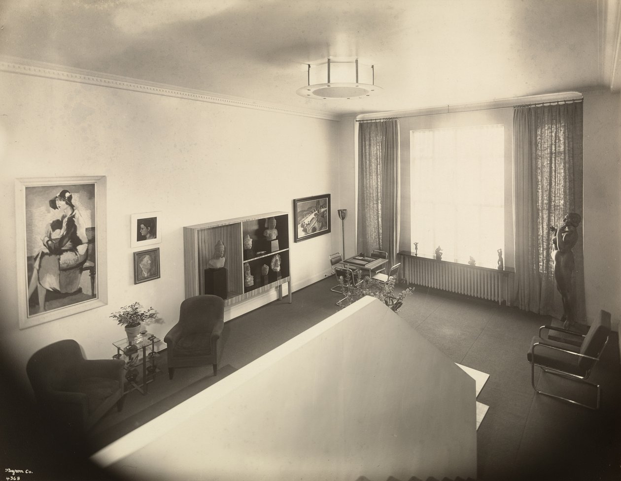 Stuen i Mr. John A. Dunbars hjem, 50 East 77th Street, New York, 1931 (sølv gelatinetryk) af Byron Company