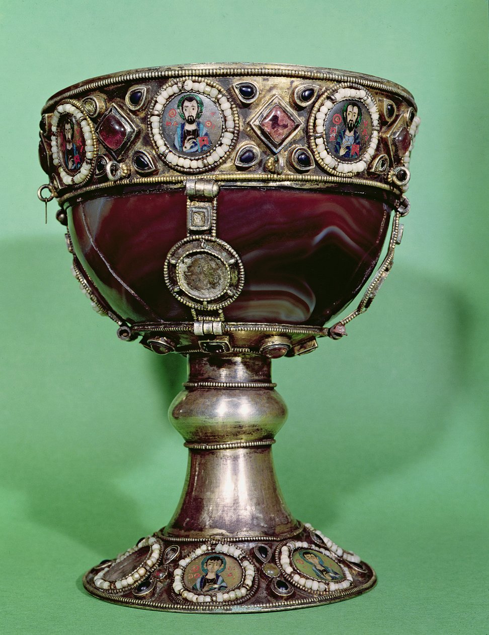 Kalken (kvarts, emalje og forgyldt sølv) af Byzantine