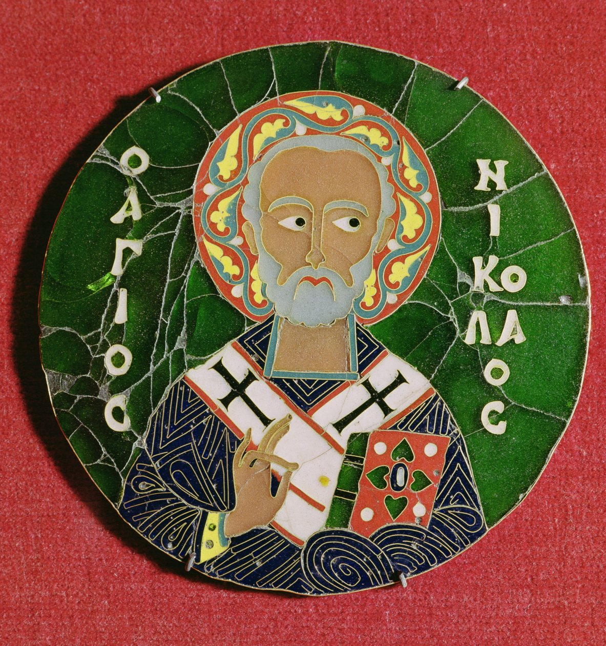St. Nicholas (emalje) af Byzantine