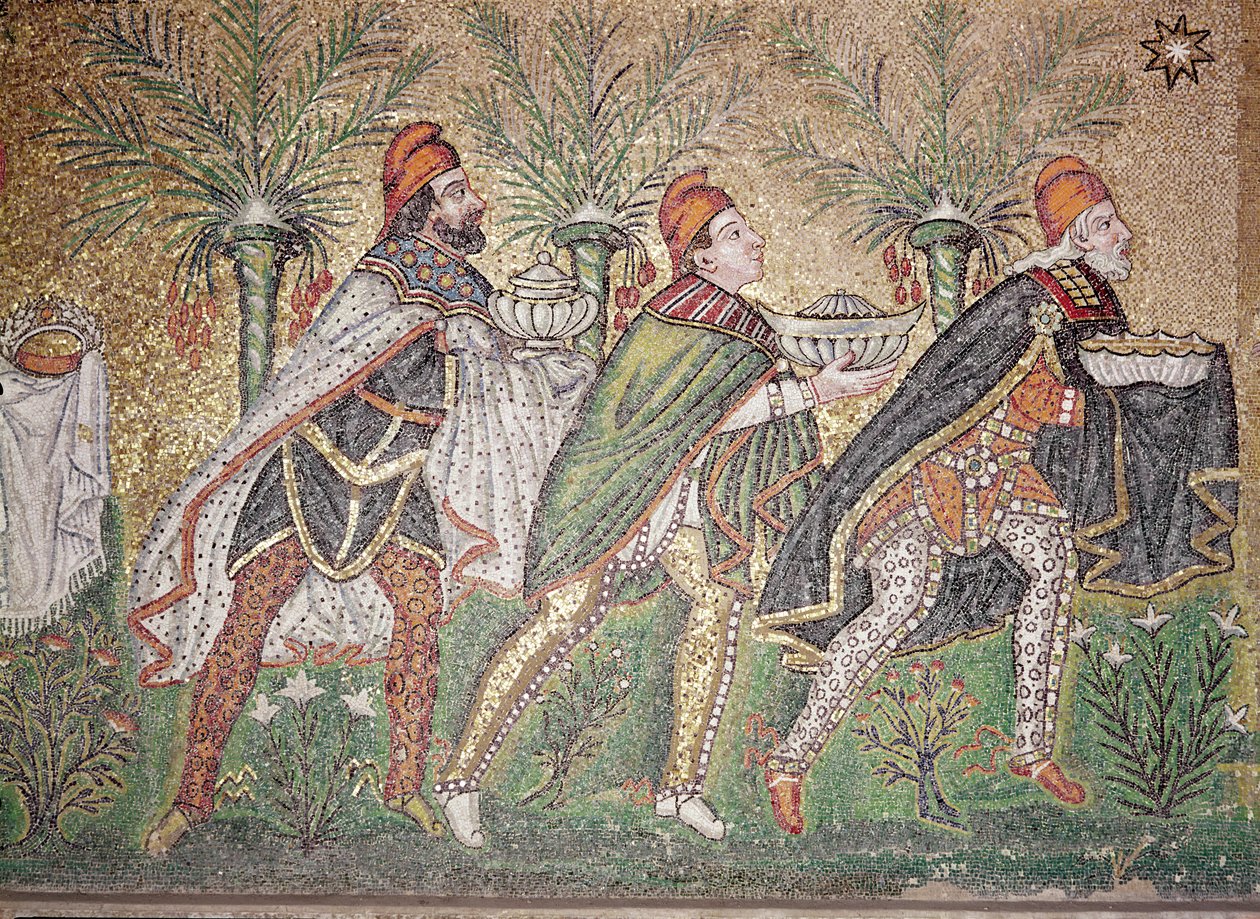 De tre konger (mosaik) (se også 156997) af Byzantine School