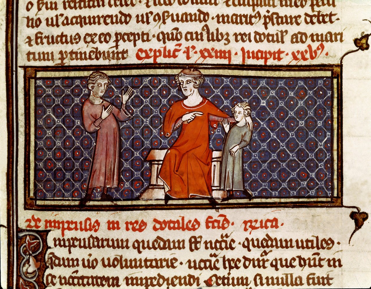 Adoption af et barn (miniature af Byzantine