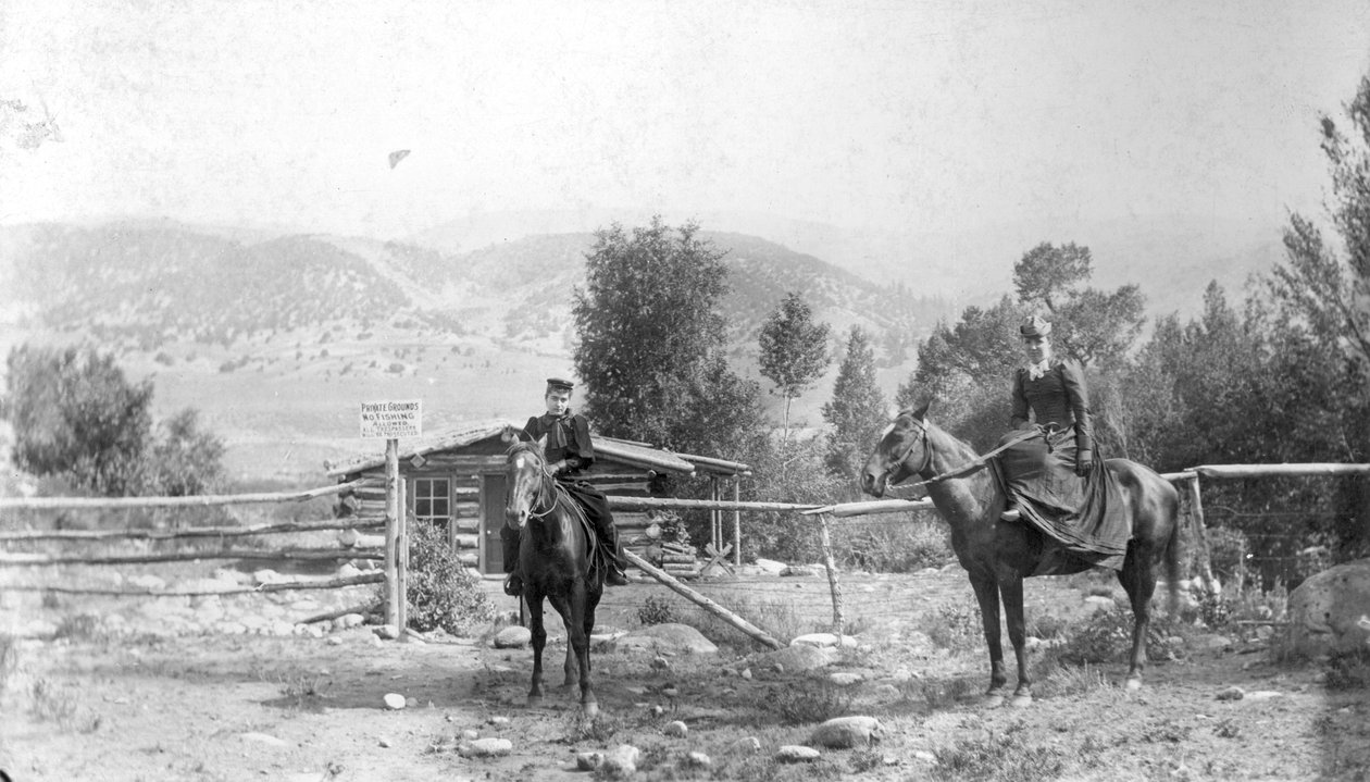 Distriktsskole, 1894 (bw-foto) af C. Frank OKeefe