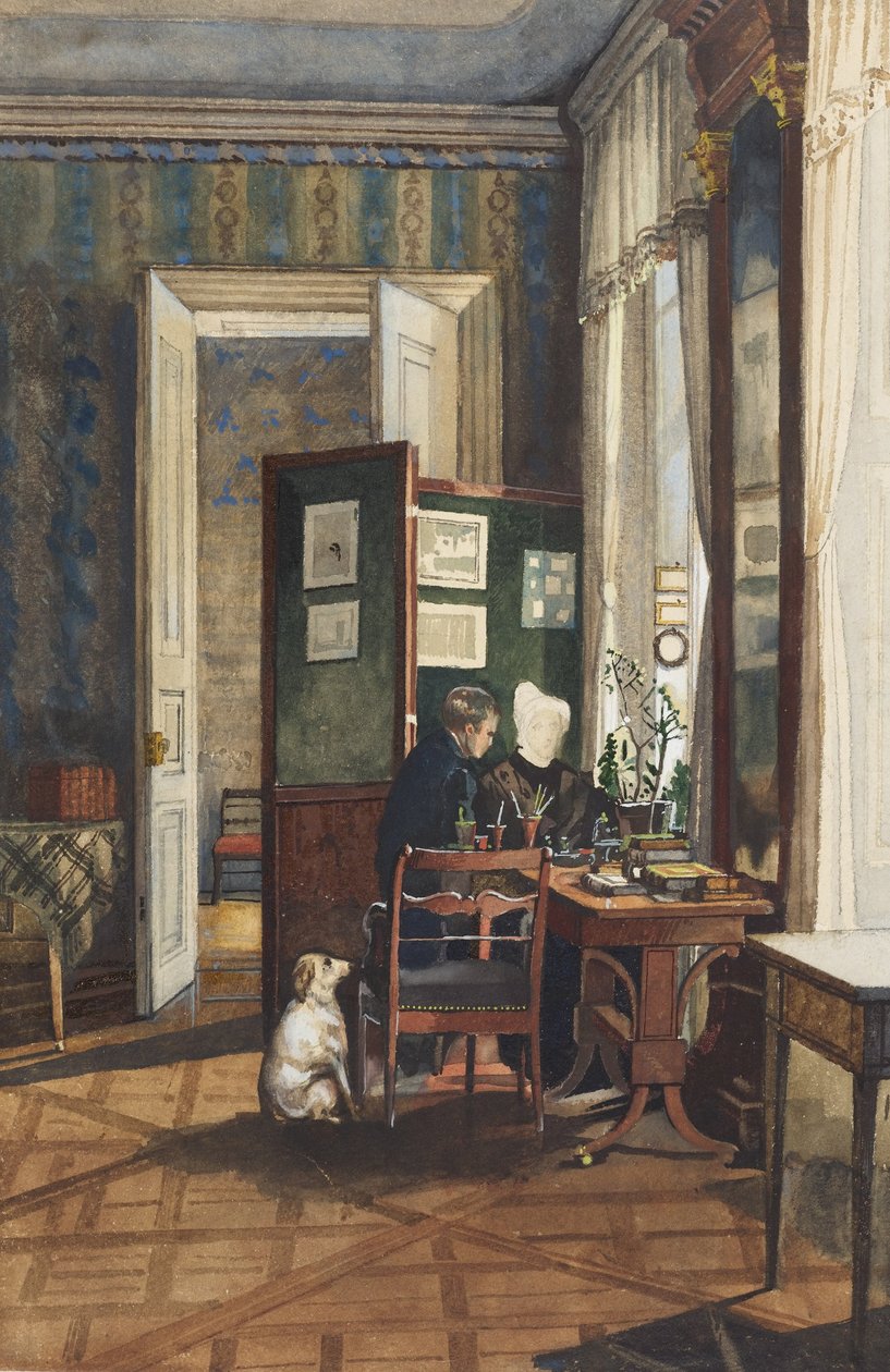 Et værelse i Reuss -paladset, Dresden af C. M. Fredro