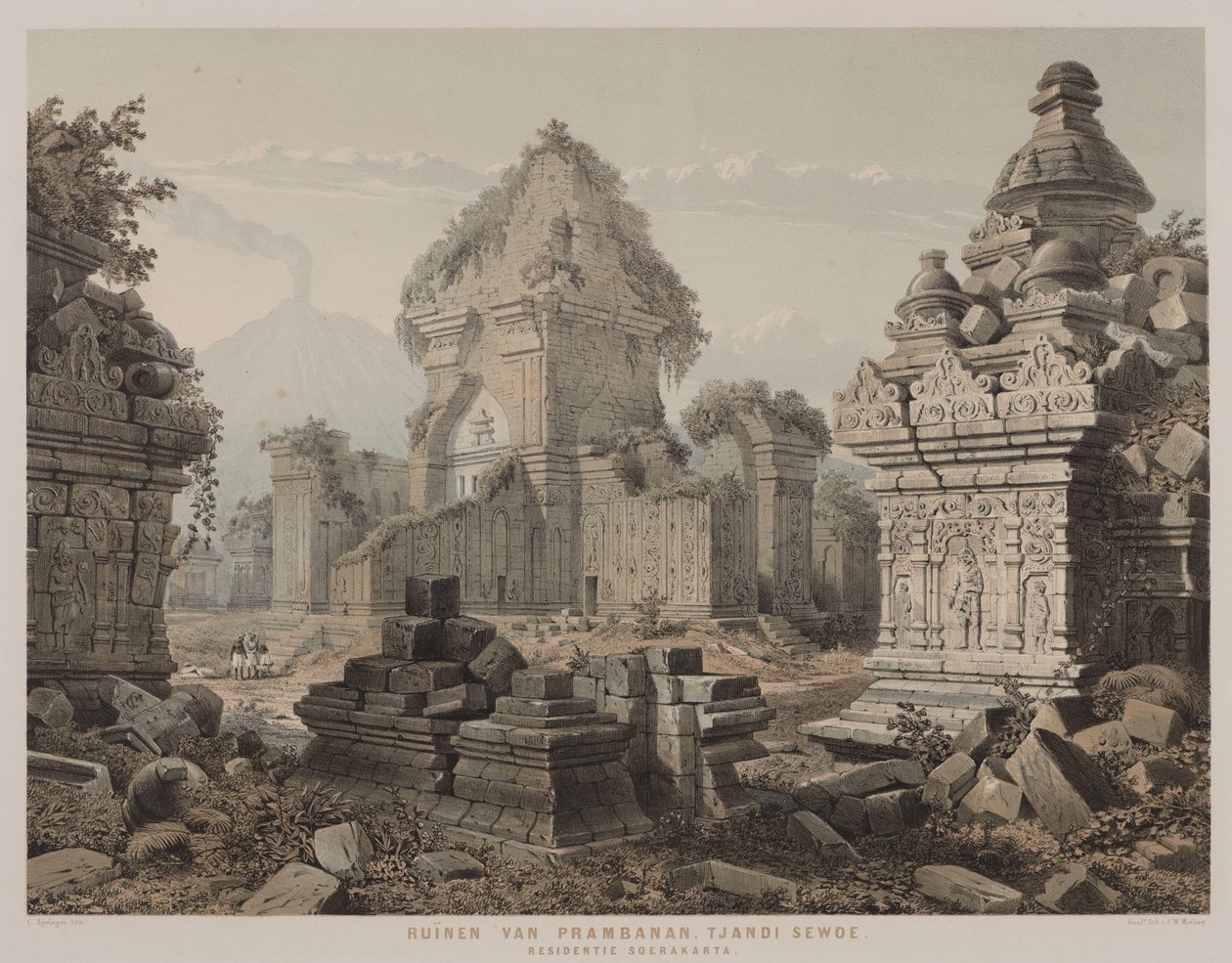 Ruiner af Prambanan af C. Springer