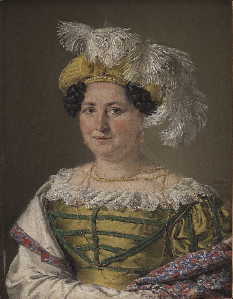 Portræt af fru Pauline Hagen af C.A. Jensen