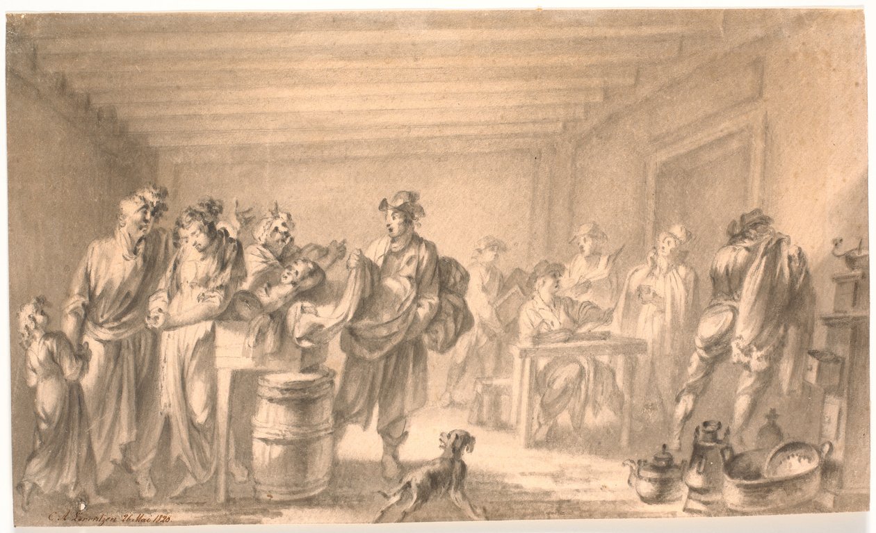 En udpantningsscene af C.A. Lorentzen