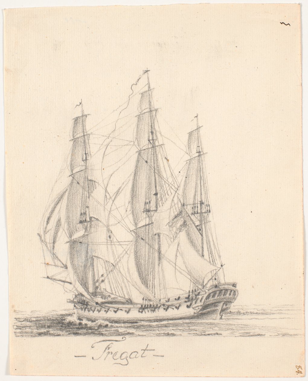 Fregat for fulde sejl af C.A. Lorentzen