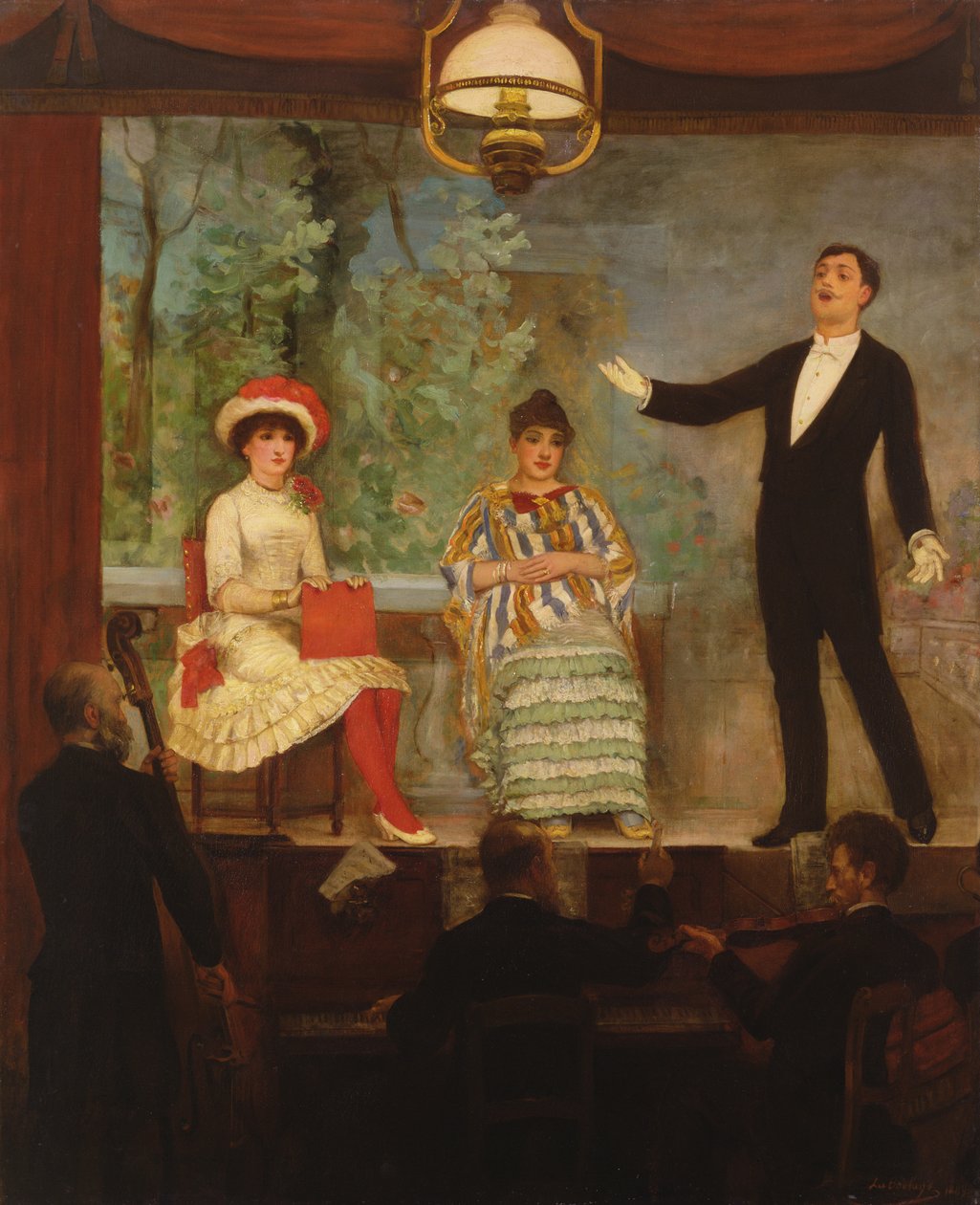 The Cafe Chantant, 1889 af C.A. Paul de la Boulaye