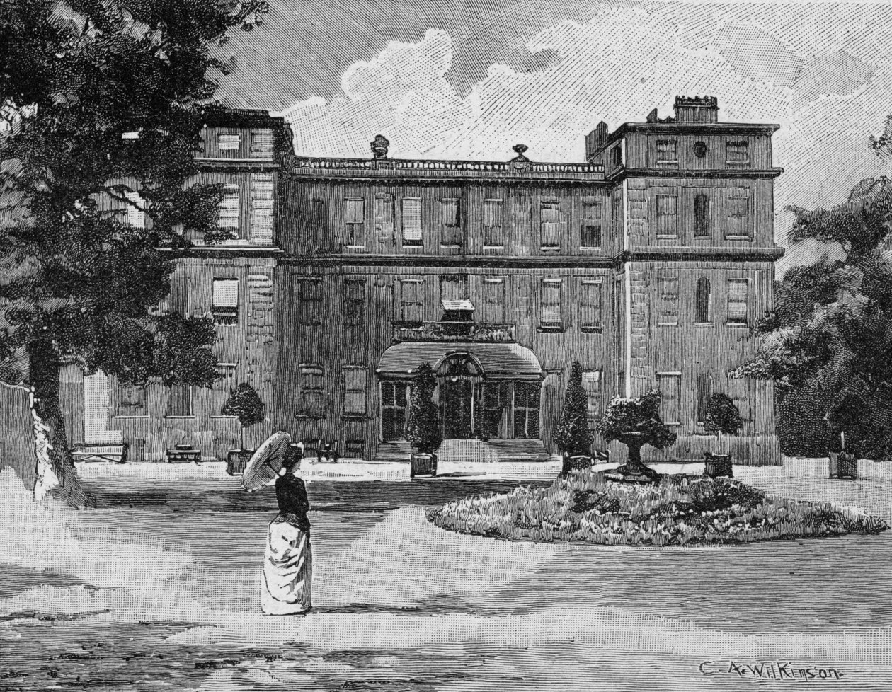 Marlborough House, fra haven, 1863 af C.A. Wilkinson