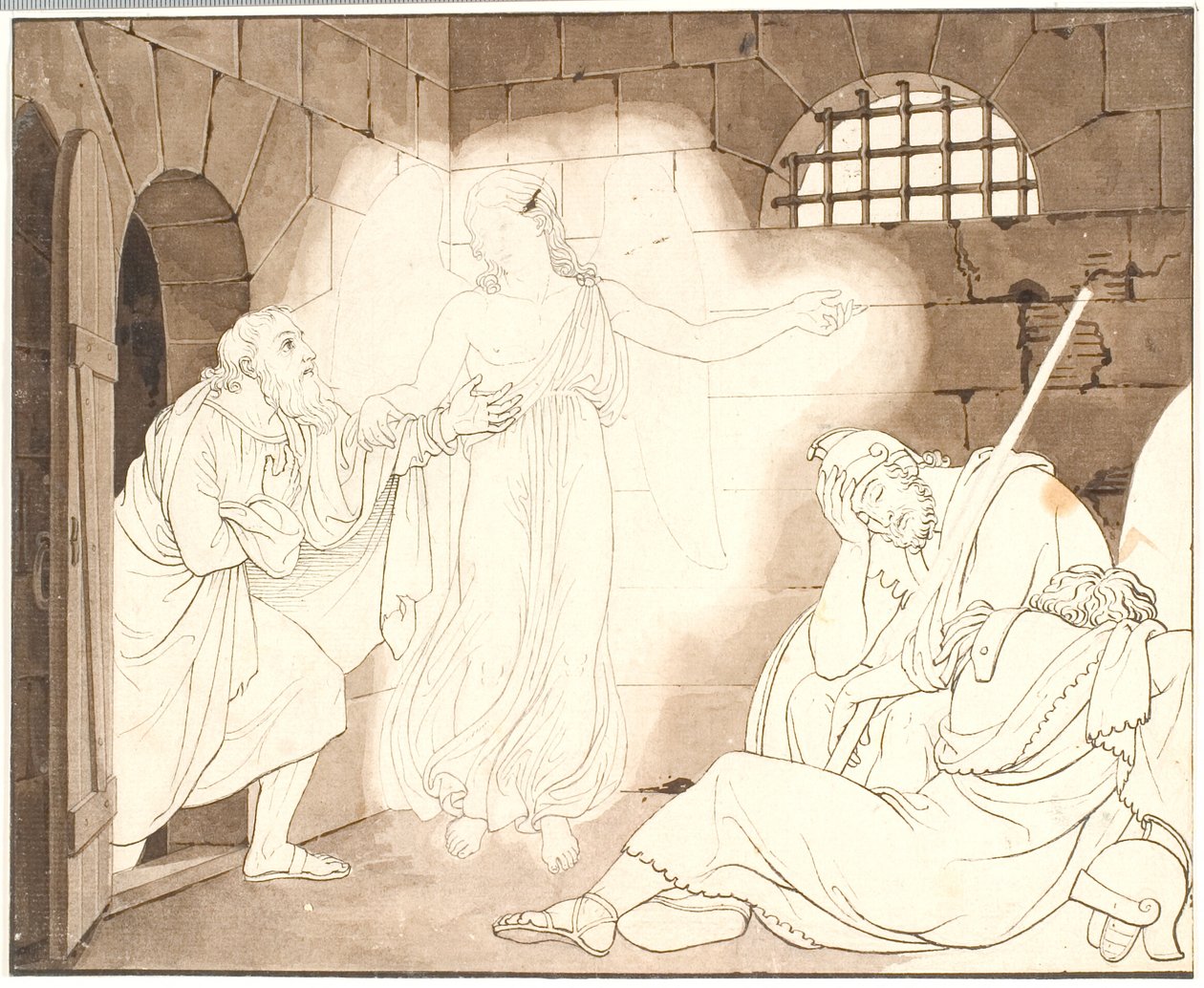 Peters udfrielse af fængslet af C.G. Kratzenstein Stub