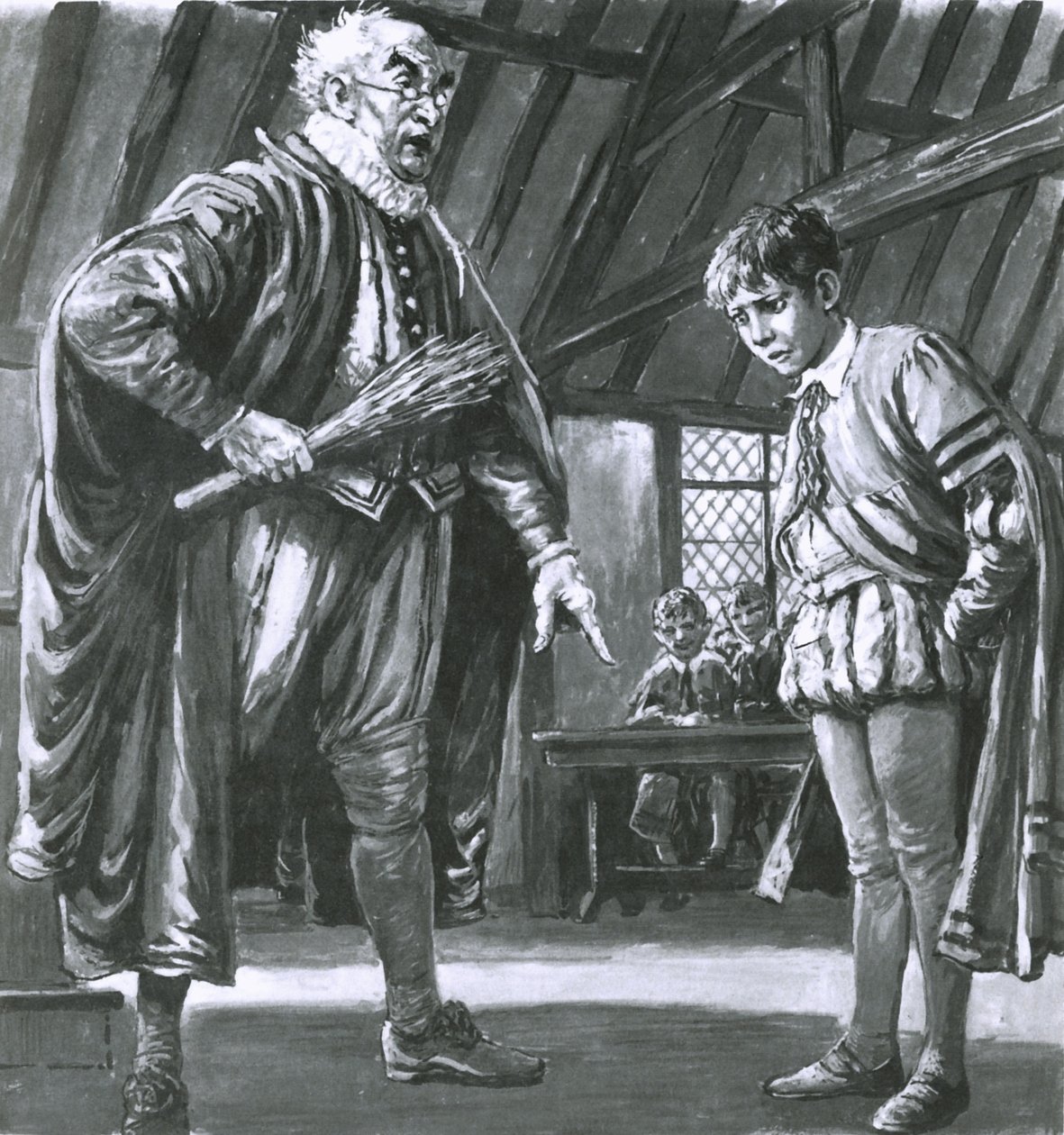 Shakespeare bliver disciplineret som dreng af C.L. Doughty