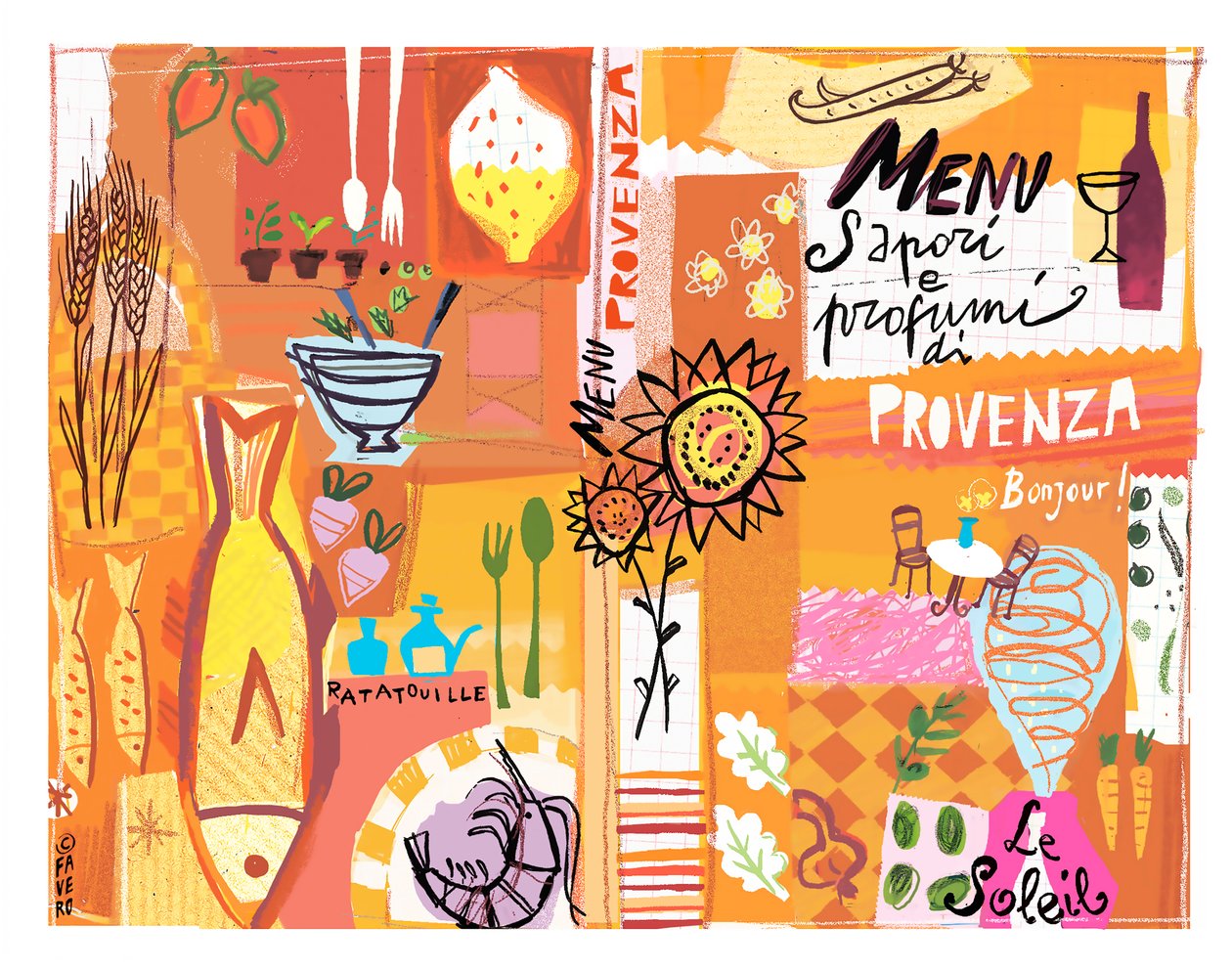 Provence MENU af COSTANZA FAVERO