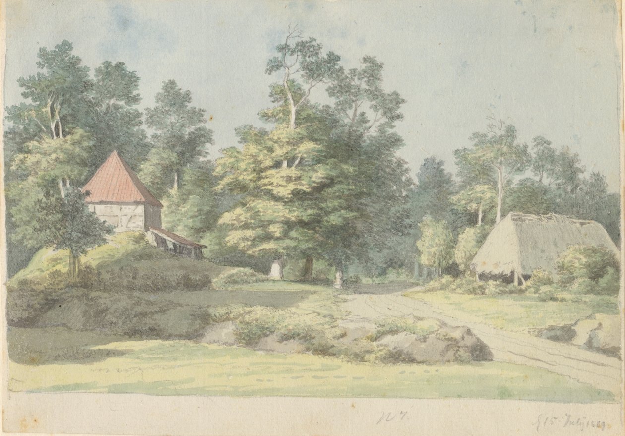 Et teglværk på Møn af Christoffer Wilhelm Eckersberg