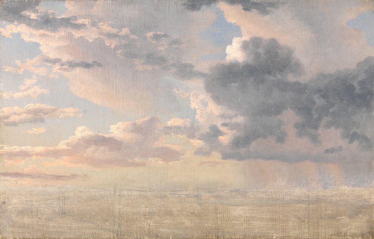 Undersøgelse af Skyer over Øresund af Christoffer Wilhelm Eckersberg