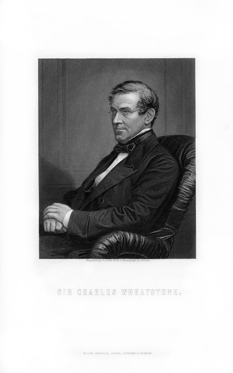 Sir Charles Wheatstone, britisk opfinder, 1899. af C. Cook