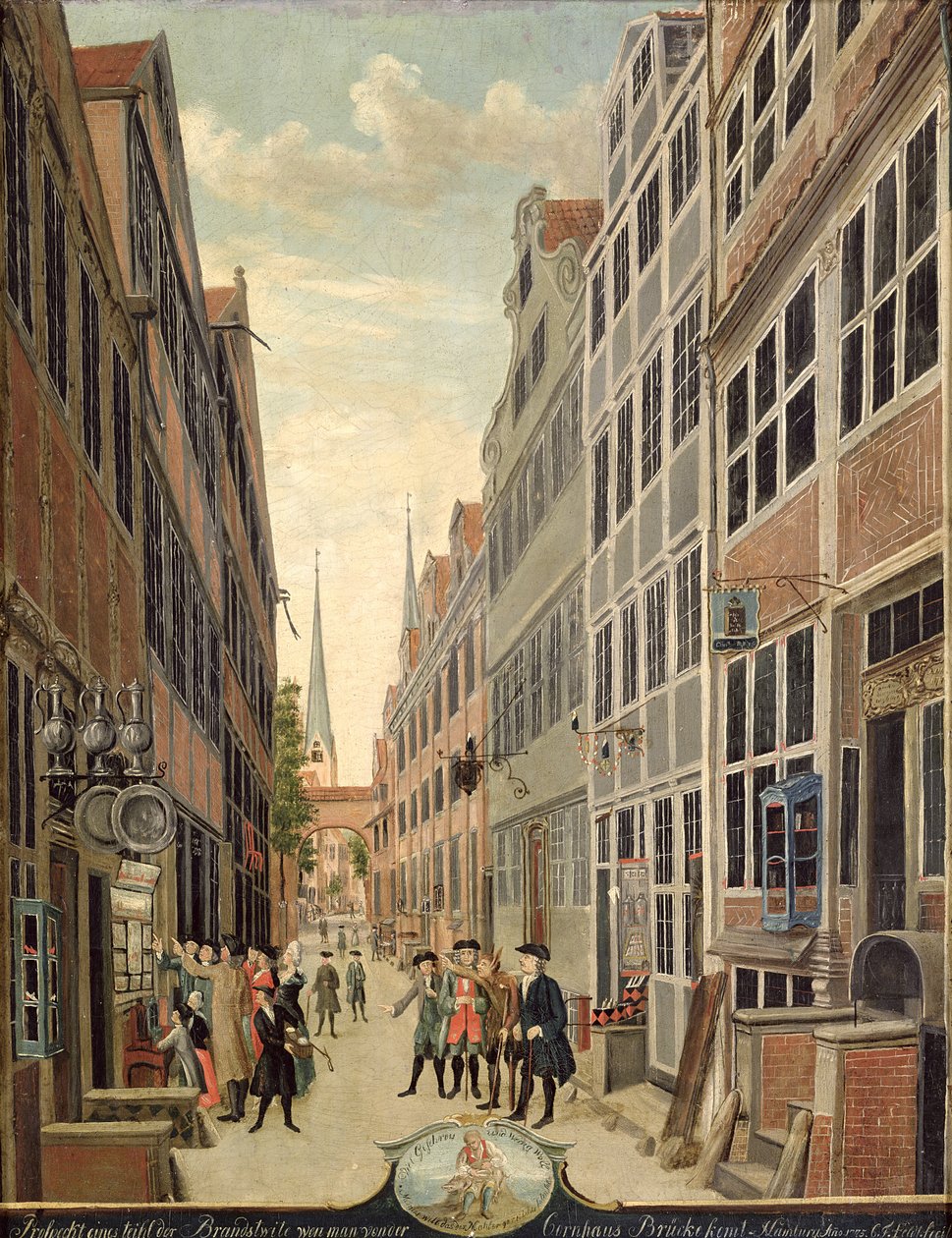 Brandafstand i Hamburg, 1775 af C. F. Feldt