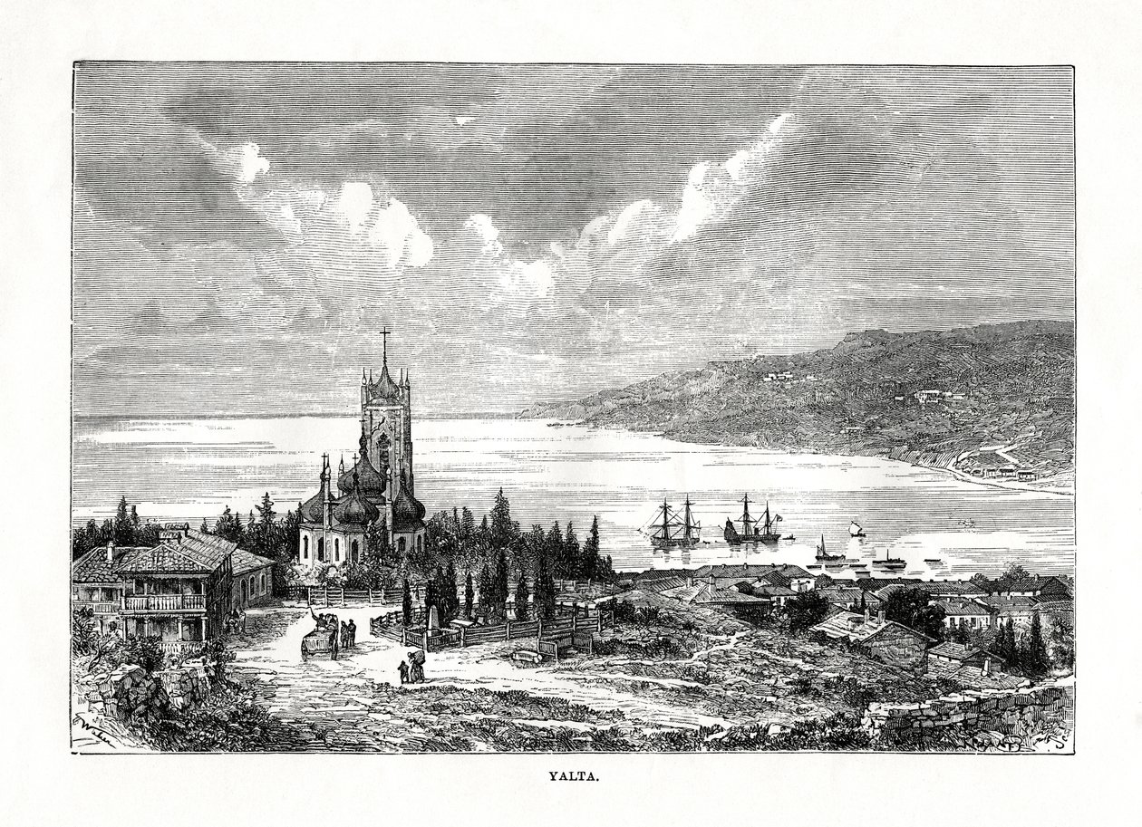 Jalta, det sydlige Ukraine, 1879. af C. Laplante