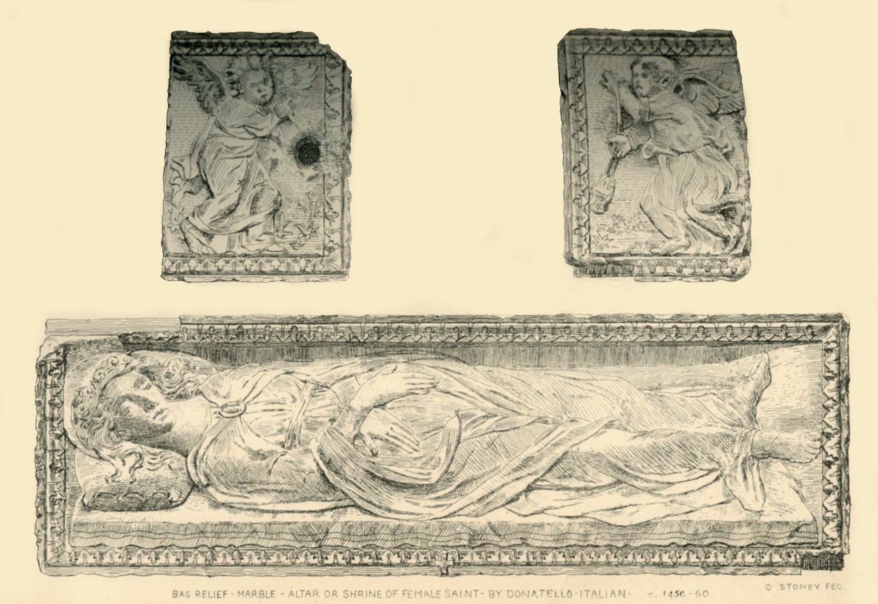 Sarkofag af Santa Giustina, c1476, 1881. af C Stoney
