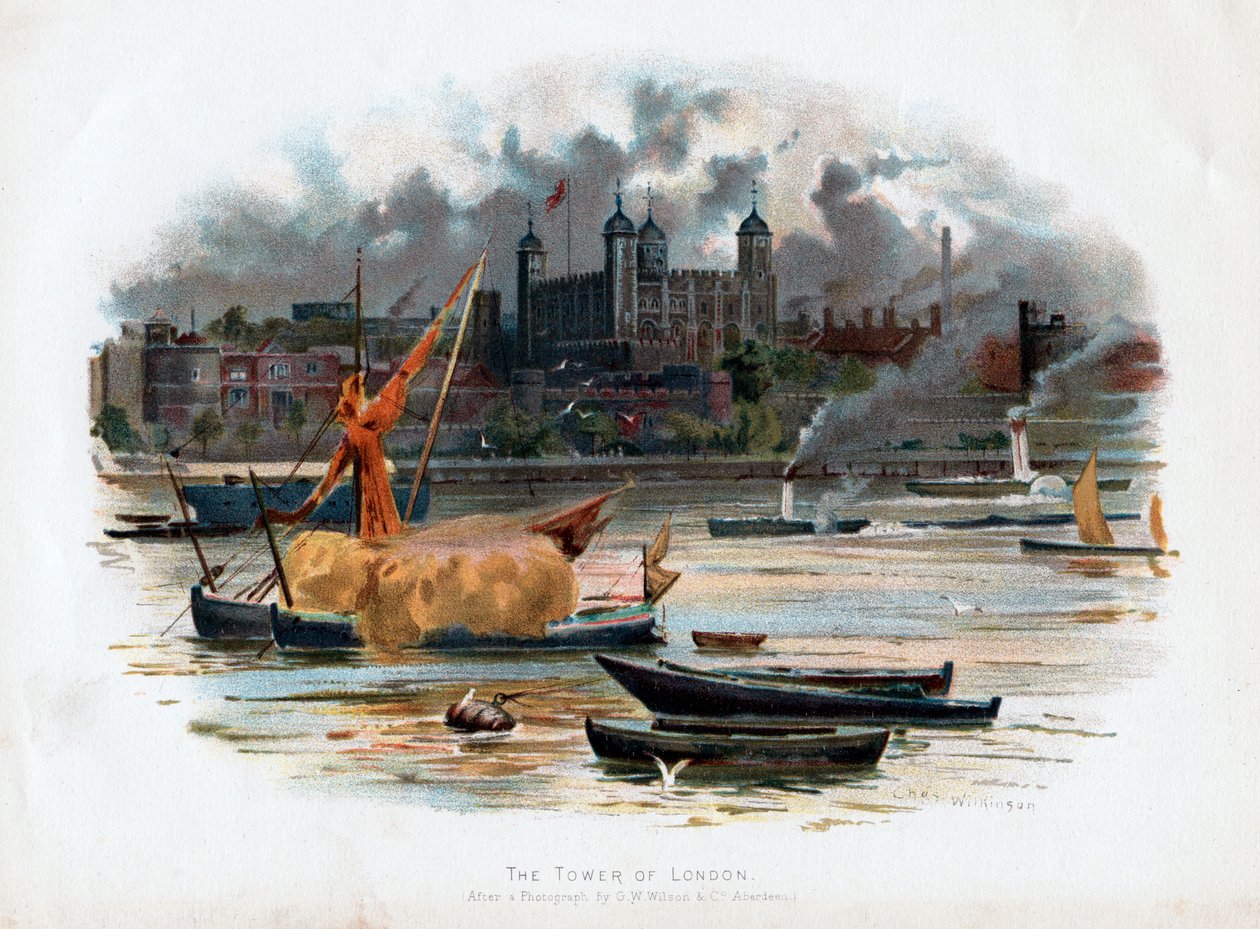 Tower of London, England, 1895 af C. Wilkinson