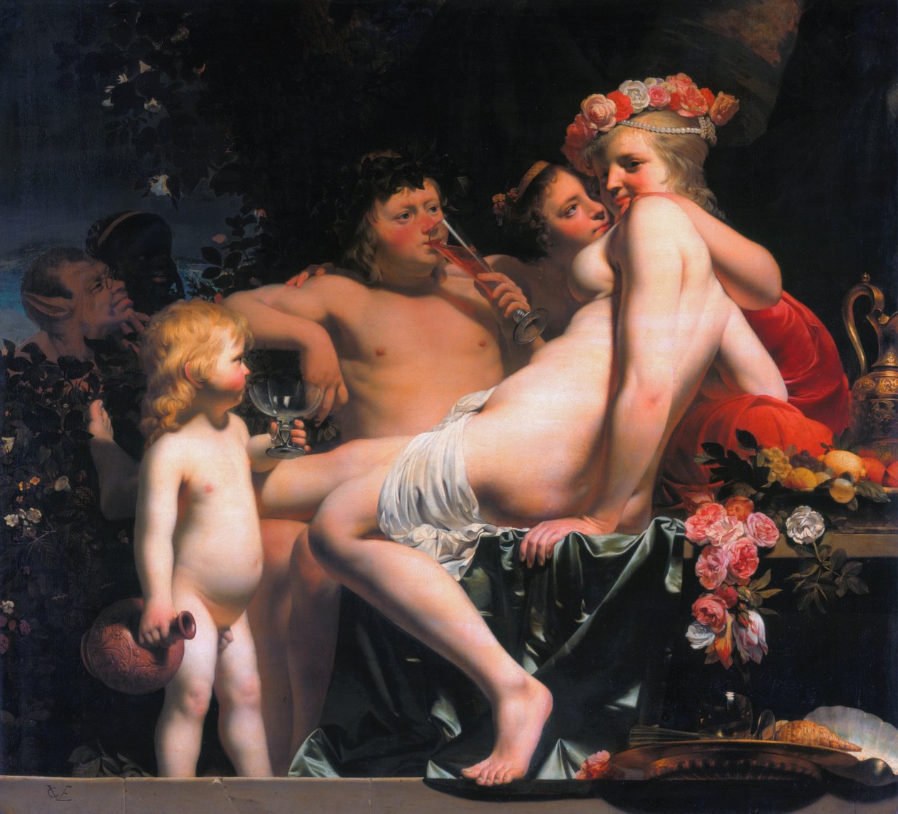 Bacchus og Ariadne af Cesar Boetius van Everdingen