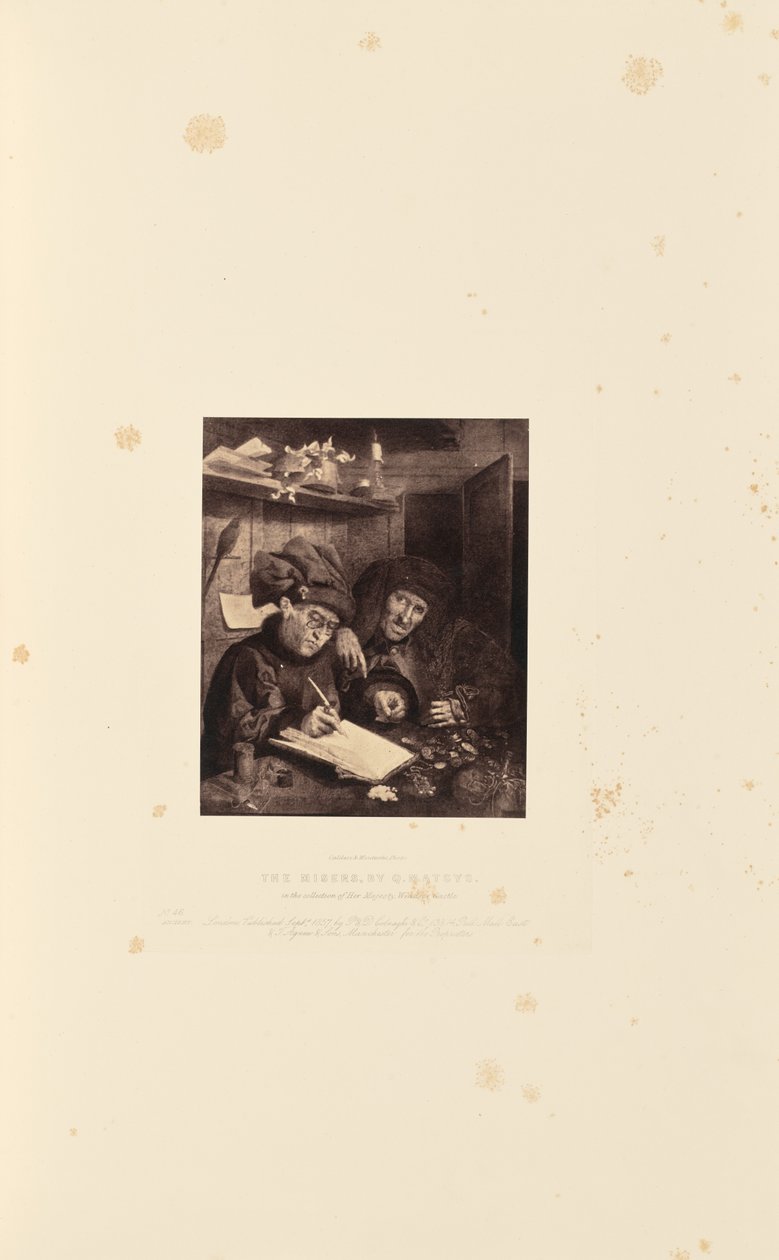 The Misers, af Q. Matsys af Caldesi and Montecchi