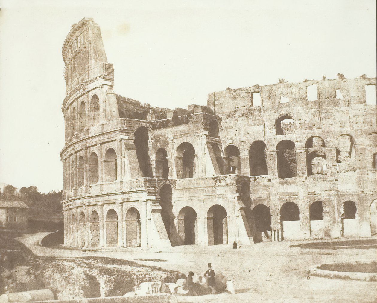 Colosseum, Rom, 2. udsigt, maj 1846. af Calvert Jones
