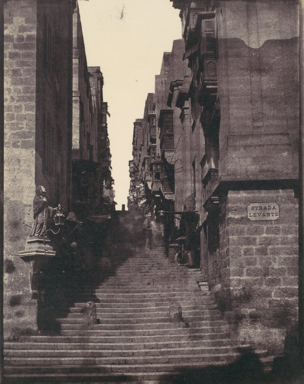 Strada Levante, Valletta, Malta, 1850