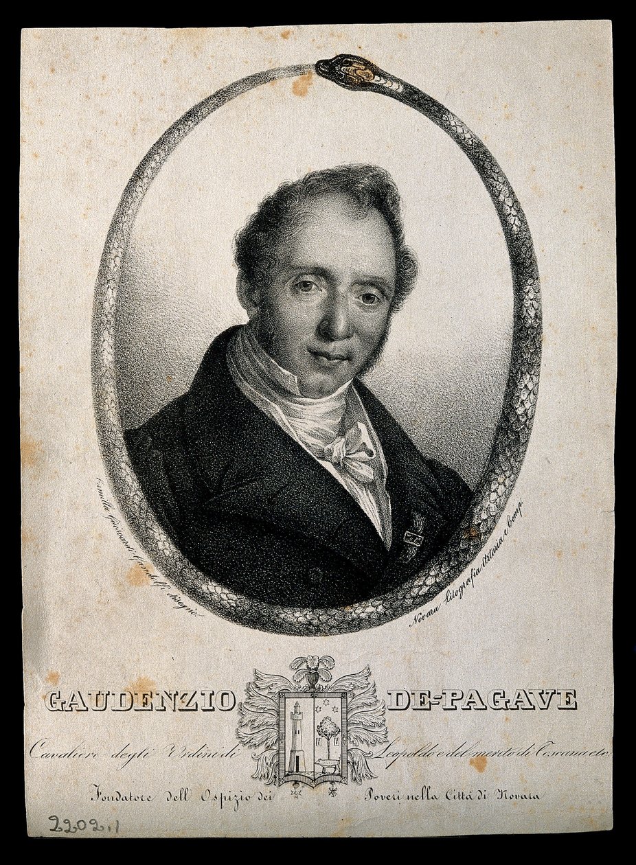 Gaudenzio de Pagave. Litografi af C. Gandolfi. af Camilla Guiscardi