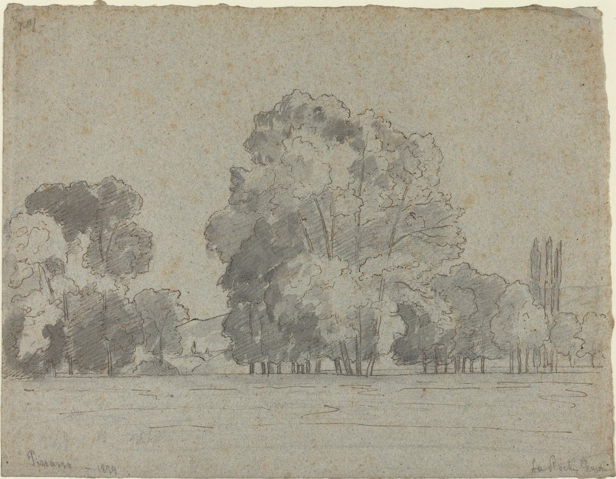 Trælund, 1859. af Camille Pissarro