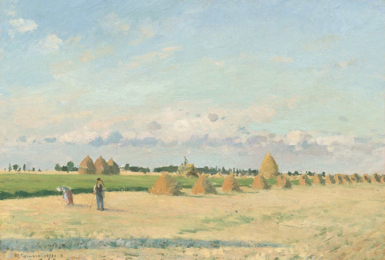 Landskab, Ile de France, 1873. af Camille Pissarro