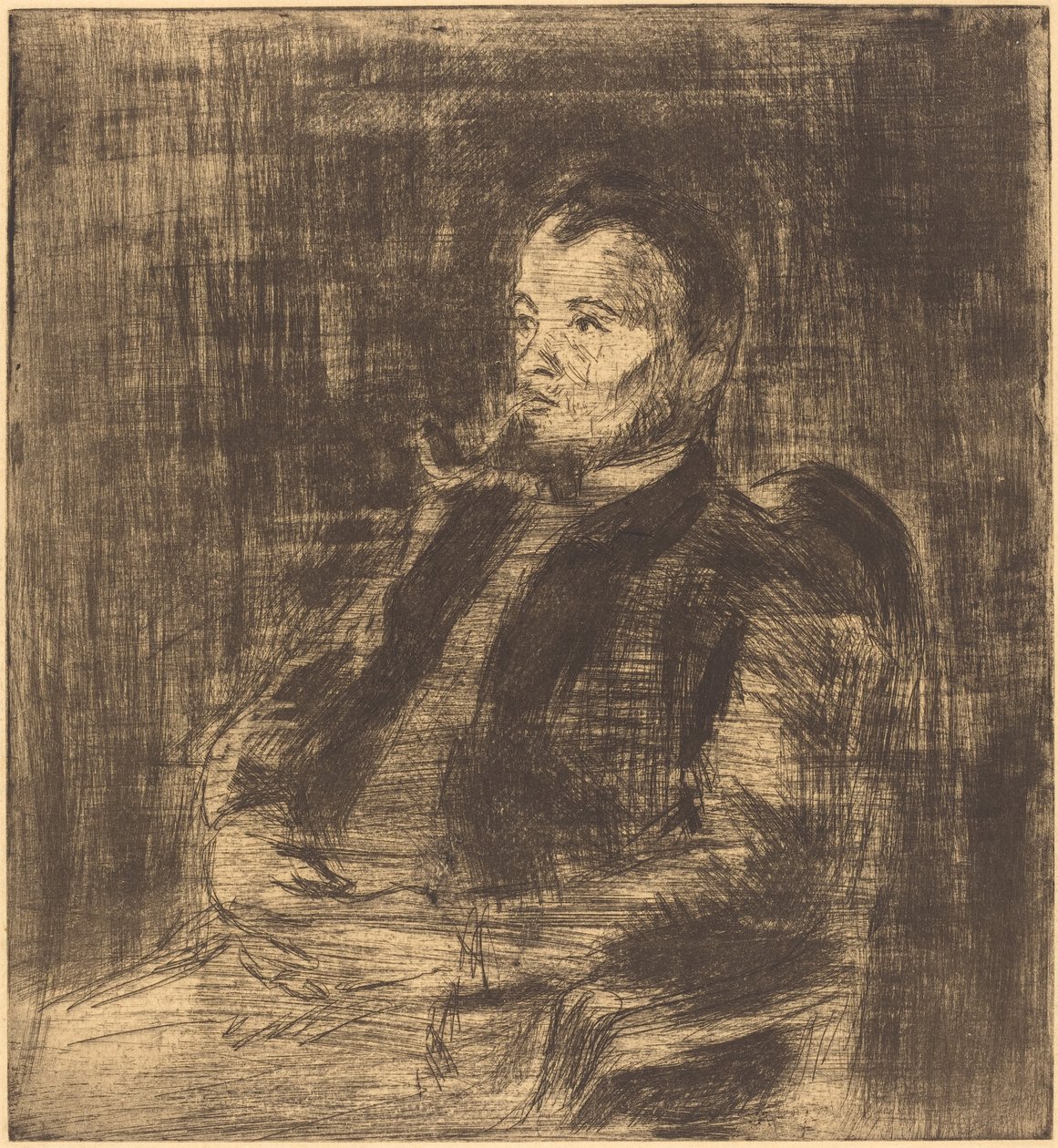 Paul Signac (Portræt af Paul Signac) af Camille Pissarro