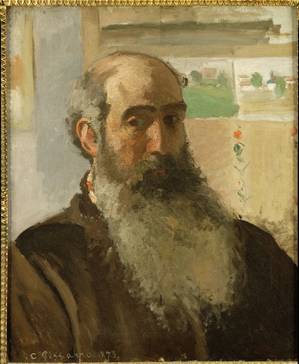 Selvportræt ... (olie på lærred) af Camille Pissarro