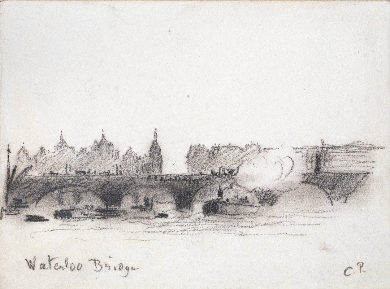 Studie af Waterloo Bridge, c1900 af Camille Pissarro