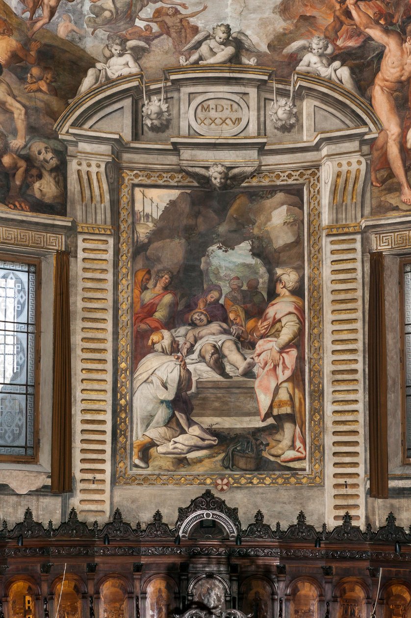 Kristi klagesang (fresko) af Camillo Procaccini