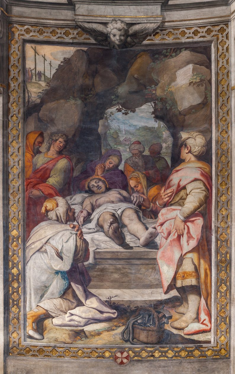 Kristi klagesang (fresko) af Camillo Procaccini