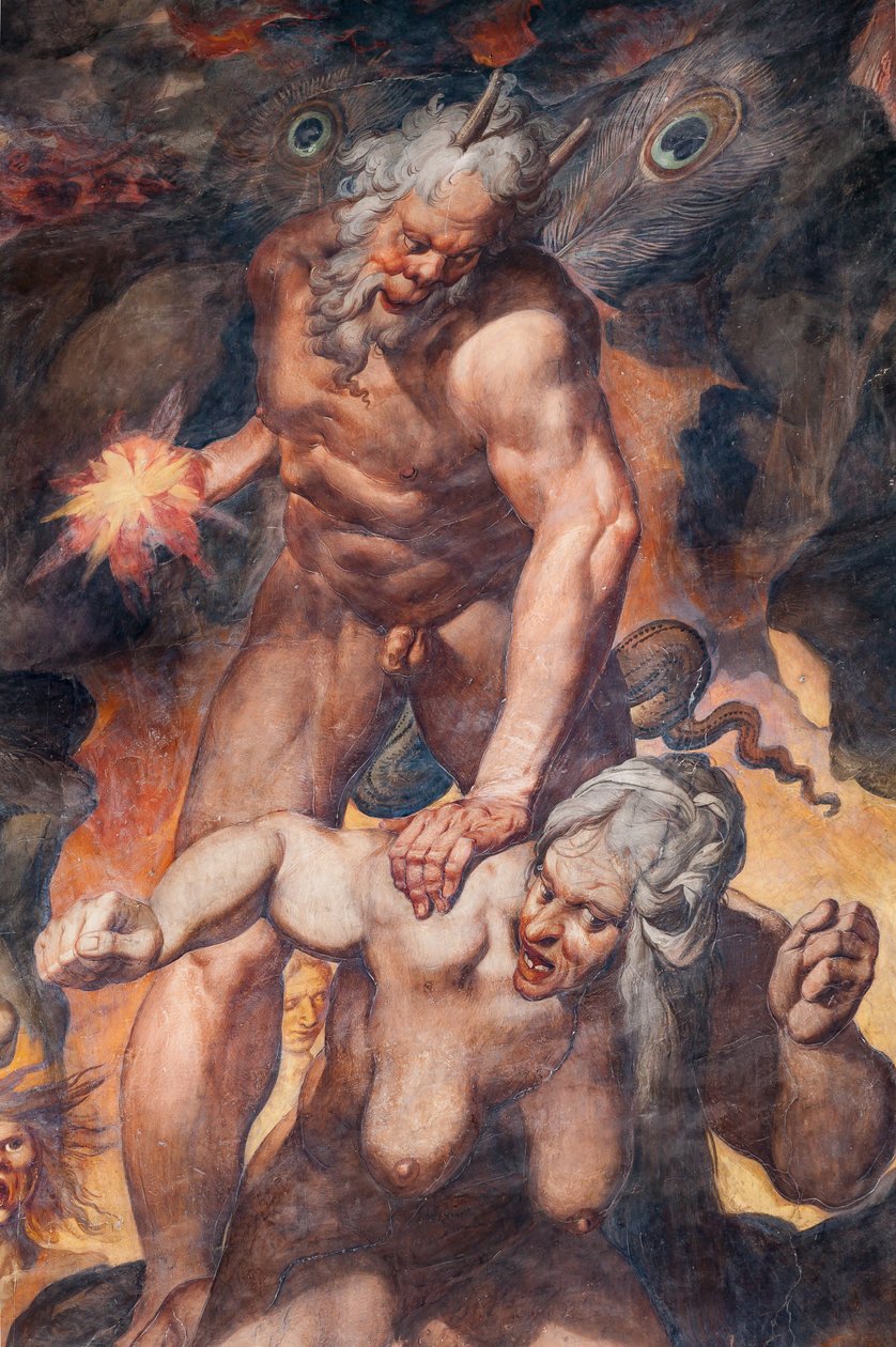 Sidste dom, detalje (fresko) af Camillo Procaccini