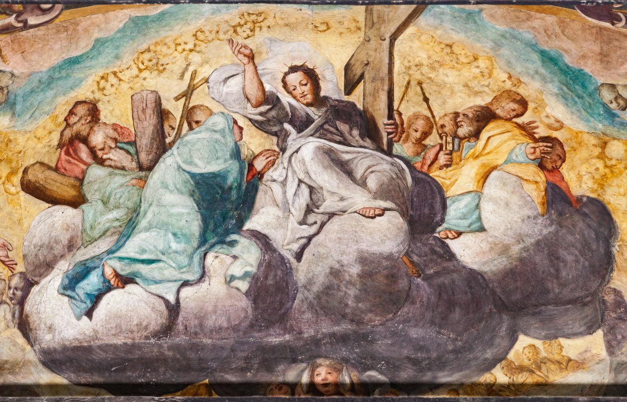 Sidste dom, detalje (fresco) af Camillo Procaccini