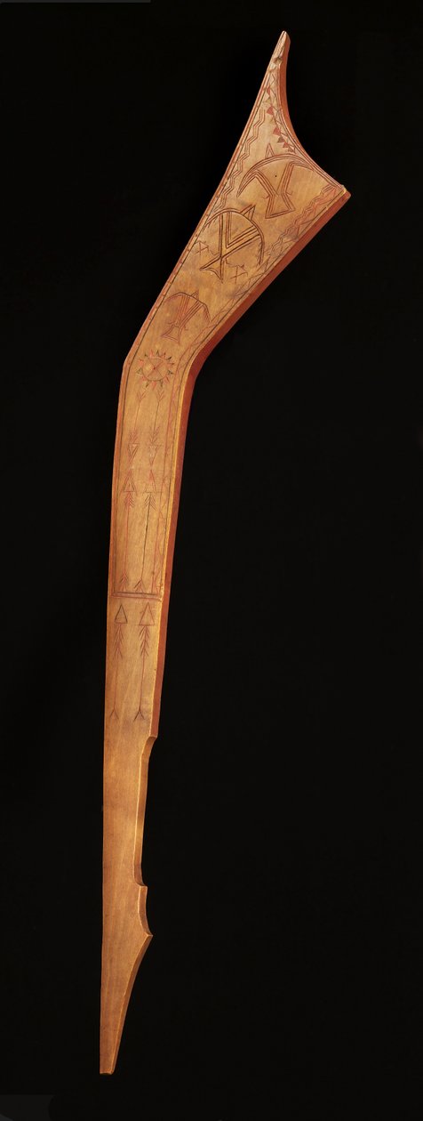 "Gunstock" Club, begyndelsen af det 19. århundrede (træ, pigmenter) af Canadian School