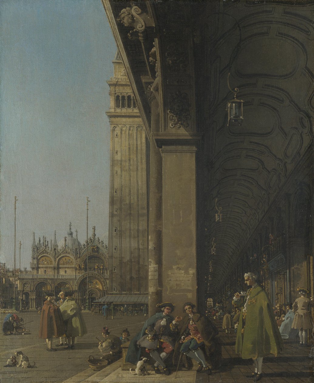 Venedig, Piazza San Marco og søjlegangen i Procuratie Nuove af Giovanni Antonio Canal