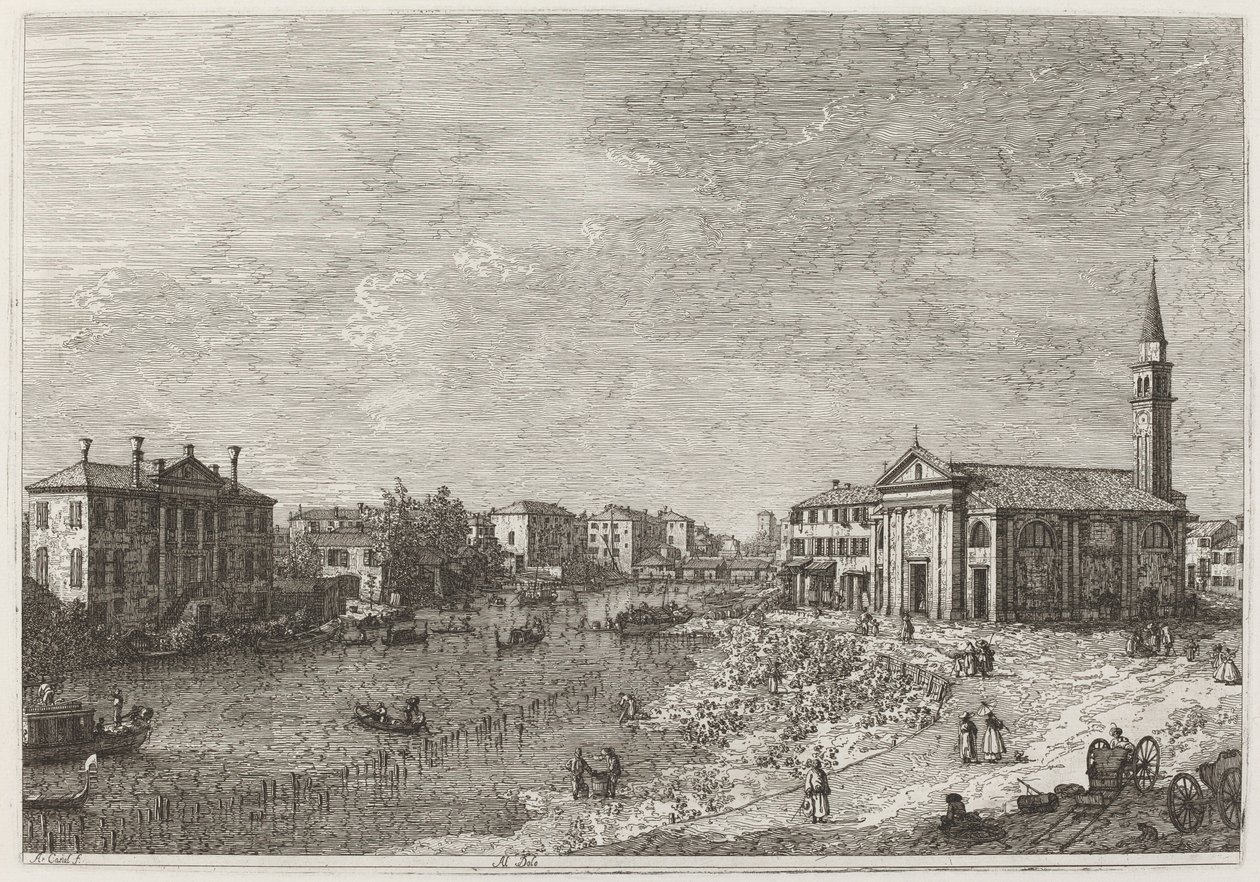 Al Dolo, ca. 17351746. af Canaletto