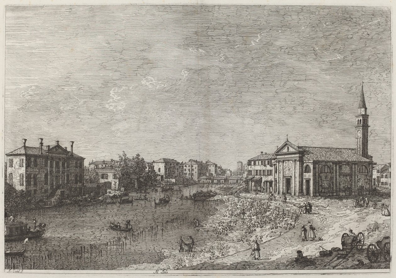 Al Dolo, ca. 17351746. af Canaletto
