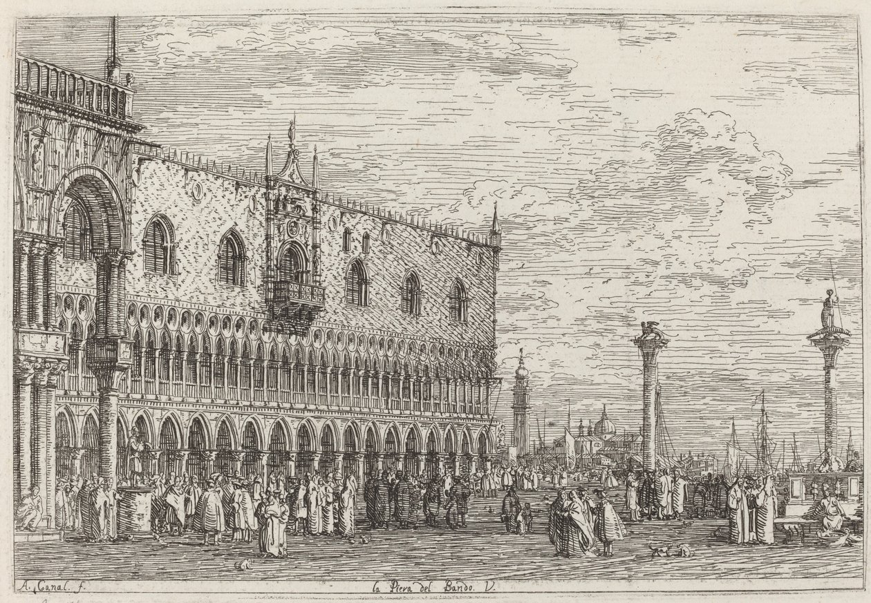 The Band Pier. v. af Canaletto