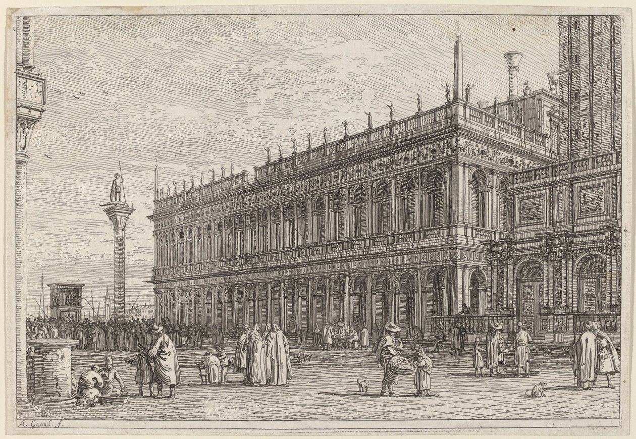 Boghandlen. V. af Canaletto