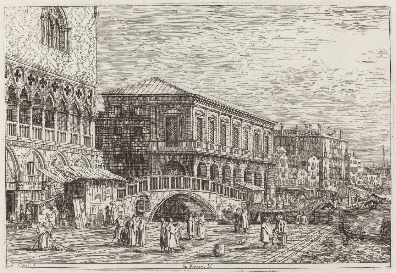 Le Preson. V. [nederst til venstre], ca. 17351746. af Canaletto