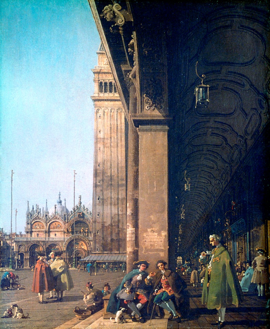 Piazza San Marco and the Colonnade, 1756 af Giovanni Antonio Canal