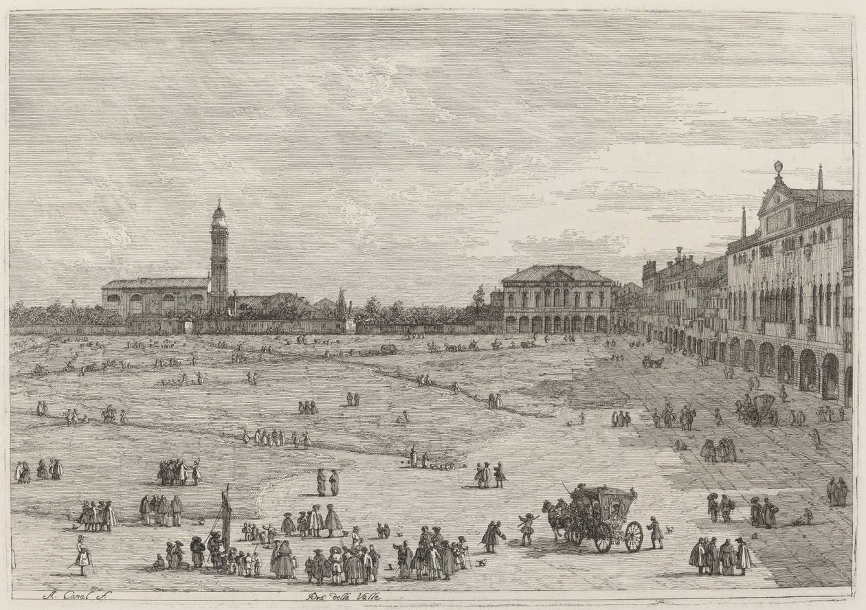 Pra della Valle, ca. 17351746. af Canaletto