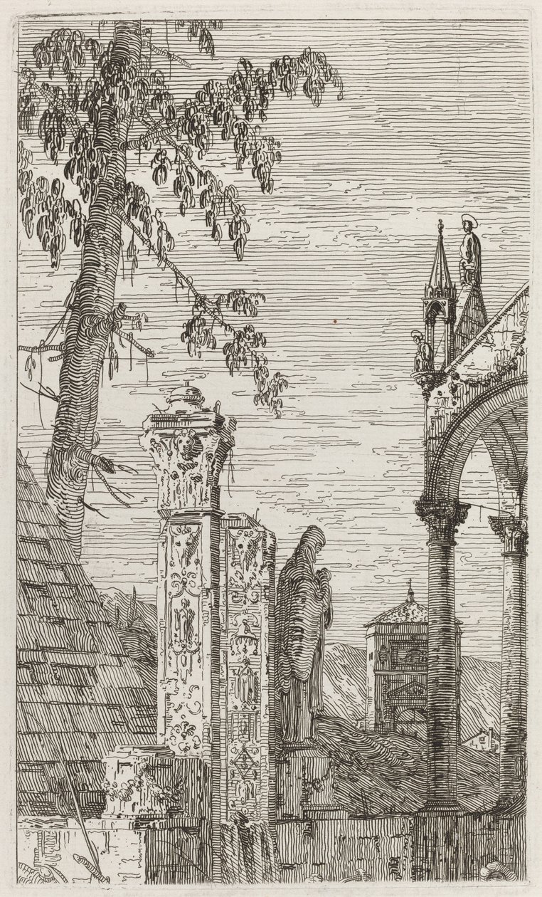 Biskoppens grav [center], ca. 17351746. af Canaletto