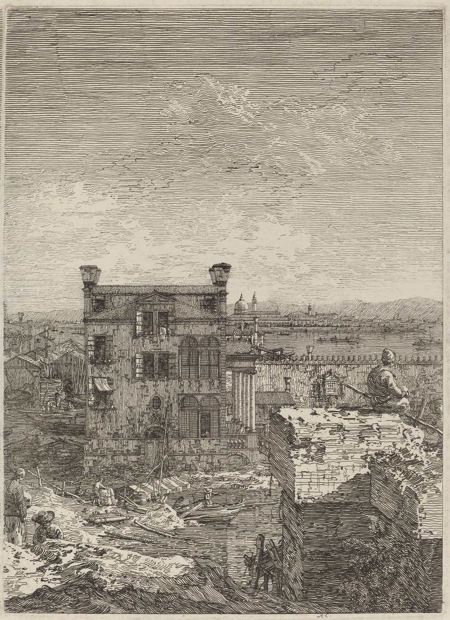 Huset med Peristyle af Canaletto
